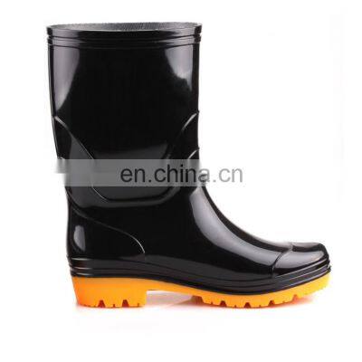 PVC Fetish rubber gum half pvc work  boots