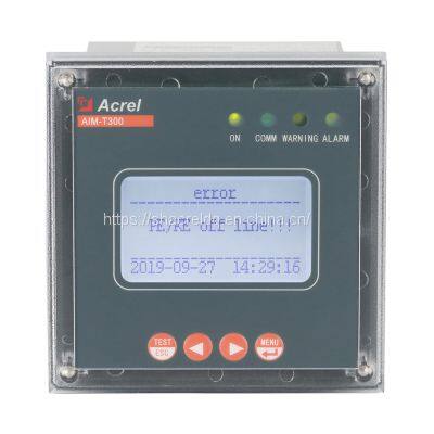 Acrel AIM-T300 Insulation Monitoring Device System Voltage AC/DC0-480V Power Supply AC85-265V RS485 Industrial Insulation