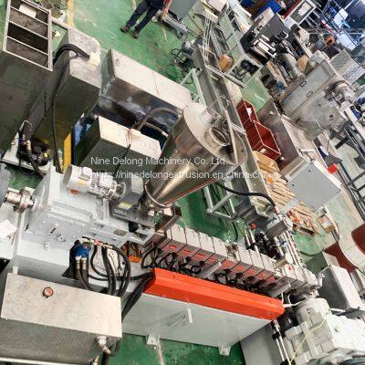 Plastic Granules Making Machine Pp Pe Color Masterbatch Twin Screw Extruder Equipment