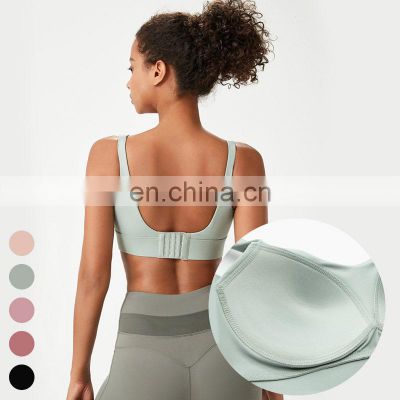 New Arrivals Adjustable High impact Sports Bra 1pcs Customize Yoga Open Back Push Up Sports Bra Top Women Fitness Gym Wear