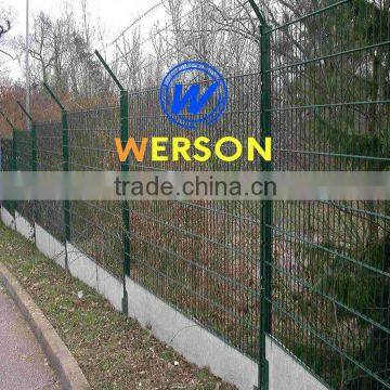 Werson Pvc coated weld mesh fence -leading fence project contractor