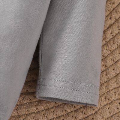 3pcs Newborn Baby's Solid Color + Cartoon Koala Pattern Long Sleeve Footed Romper, Toddler & Infant Boy's Bodysuit Set For Spring Fall photo-4