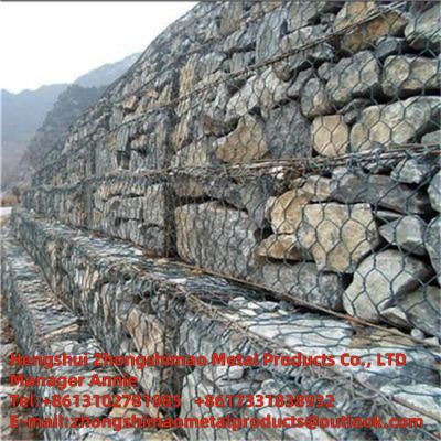 gabion box/gabion mesh/stone cage net/alvanized  wire mesh