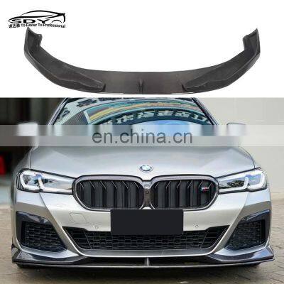 5 Series G30 LCI High Quality Carbon Fiber AC Style Front Lip Front Bumper Lip For BMW G30 G38 LCI