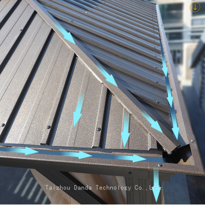 3.65*4.85m Sunshade Waterproof Gazebo Outdoor Use photo-5