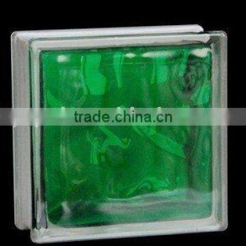 Parallel light glass block for decoration clear or colored 190*190*80 glass blocks