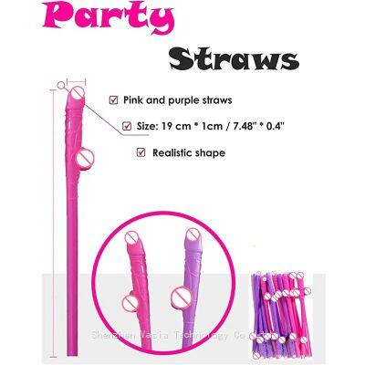 Adult Naughty Willy Straws - Bachelorette Girls Night Hen Party Drinking Games