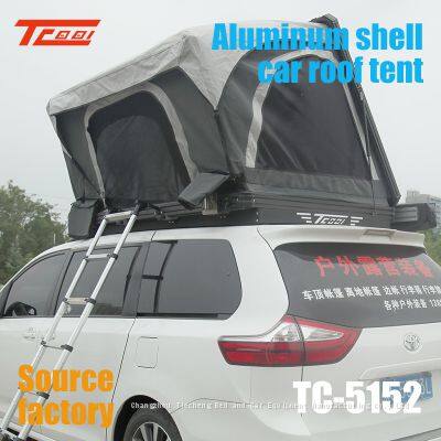 Quick Opening Car Roof Tent for Outdoor Camping, no Need to Set Up. Side Opening Sunshade and Rainproof Aluminum Alloy SUV Car Hardtop Tent photo-2