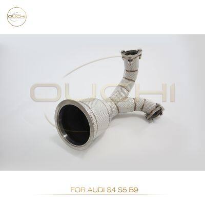 Exhaust Downpipe for AUDI S5 B8/S4 S5 B9/S6 S7 RS6 RS7 C7/ S6 S7 C8/S8 D4 Stainless Steel Performance Upgrade Increase High-performance Auto Parts photo-2