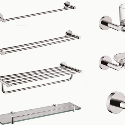 Китайское ванная сантехника из нержавеющей стали набор ванных принадлежностей держатель полотенца