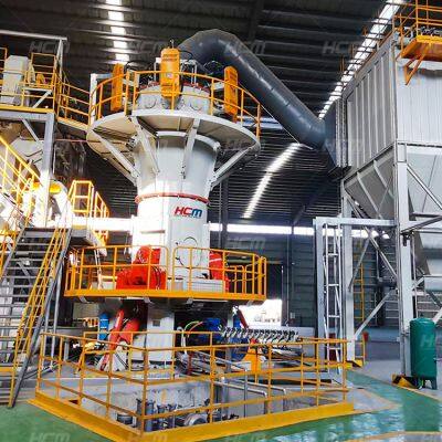HCM Ultrafine Vertical Roller Mill Produces 1250 Mesh Ultrafine Calcium Carbonate Powder