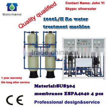 1000L/H reverse osmosis water treatment machine