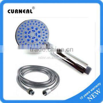 Round Handheld Shower Head with Flexible Hose