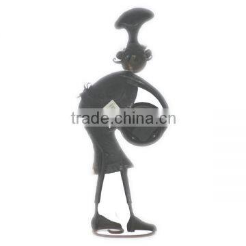 Metal Funny Chef Staue Art Clock photo-2