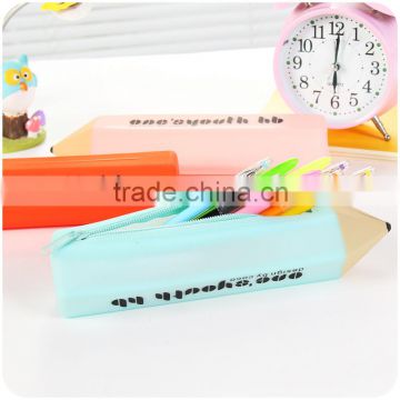 Multipurpose silicone pen bag pencil box