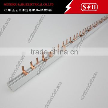 Terminal Block Connector 3p pin type red copper busbar used for electric busbar system