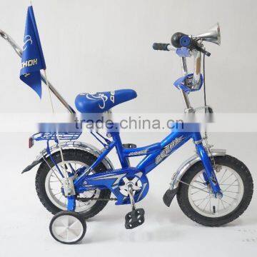 HH-K1293 kids bicycle 12 inch wheel with push bar and flag mainly for russia bike