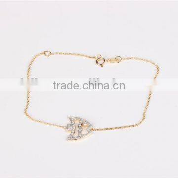 Lovely Fish Shape Bracelet 925 Cheap Silver Bracelet With CZ Bracelet photo-2