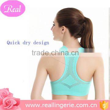 High Resilient Triangle Hollow Out Vest Sports Bra photo-3