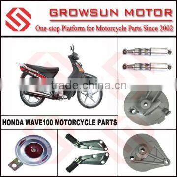 Wave100 Motorcycle Spare Parts Horn, Rim Cover, Absorber