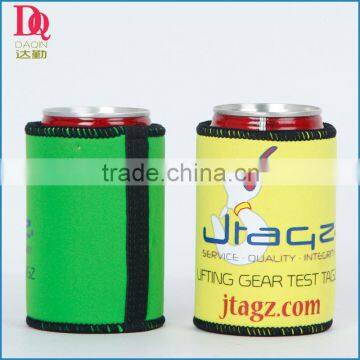 Good quality custom neoprene green yellow can sleeve