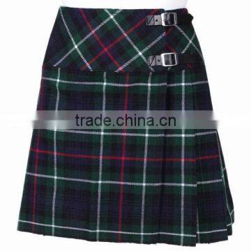 Mackenzie Ladies Tartan Kilt With 2 Buckles For Adjustments