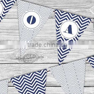 Wedding party free design triangle PAPER FLAG, party frozen bunting