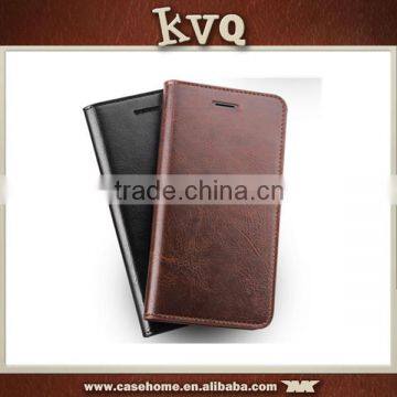 5.7" Good Quality Book Style Genuine Leather Case for LG V10