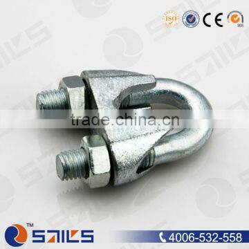 rigging hardware electro-galvanized cast din741 malleable wire rope cable clip