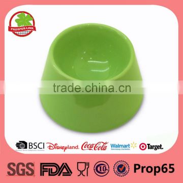 New green ceramic pet cat food bowl