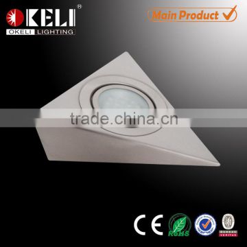 Factory price 1.2w triangle led cabinet light