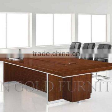 Plywood Made Rectangular Boardroom Table With Veneer Surfaced (SZ-MT083) photo-6