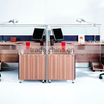 modern 2 seater glass office low partition(SZ-WS438)