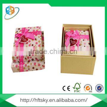 Customized brand and color eco-friendly paper wallet packaging box