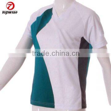 High Quality Summer V Neck T Shirt China Sports Clothing Manufacturer photo-3
