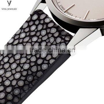 galuchat leather watchband for luxury watches making long watch straps