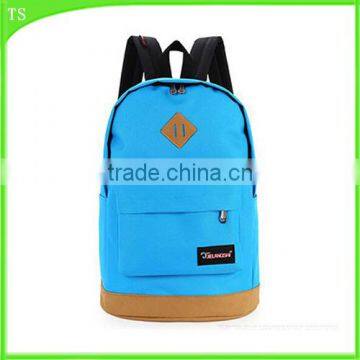 fashion canvas backpack for students leisure shoulder bag with 1pc/opp bag