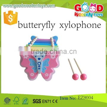 Wooden Butteryfly 8 stone Xyophone Musical Educational Toys for Kids