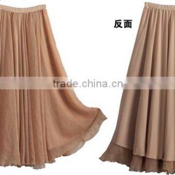 Ladies chiffon Bohemian long style dress