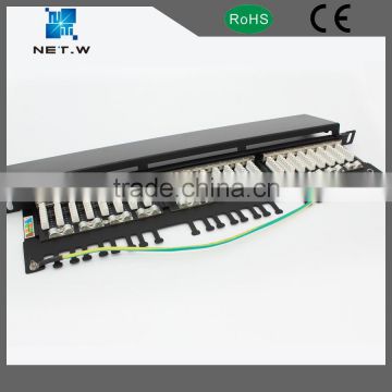 24 port cat5e patch panel, FTP rack mount patch panel, patch panel network