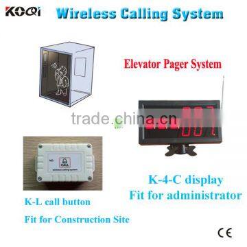 Construction Personal Paging System K-4-C+K-L Wireless Calling System