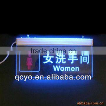 Hot ! Led sign/acrylic sign holder led for toliet