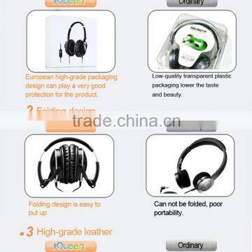 Digital retractable sport headset metal earphone