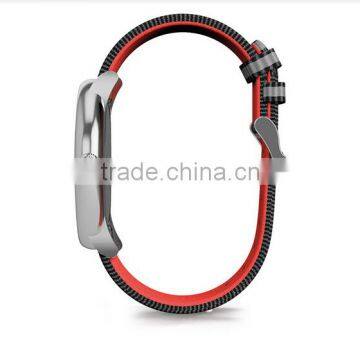 Club Military Watches With Canvas Strap Grey and Blue Stripes Bracelet Watch photo-3