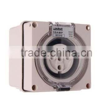 Three Phase 5 Round Pin Socket 10A (Resistive Orange)