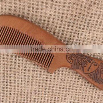 Natural health wooden comb