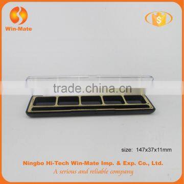 Private label gold-plated emty plastic powder container