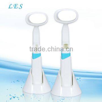 electric microfiber brush for facial cleansing with 20000rpm sonic vibration