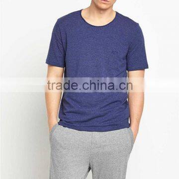 Wholesale Short Sleeve Striped Pajama Set For Men