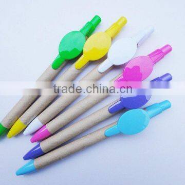 two dimension code printed promotional eco-friendly paper pen